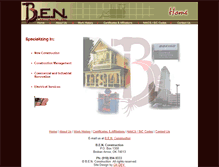 Tablet Screenshot of benconstruction.com